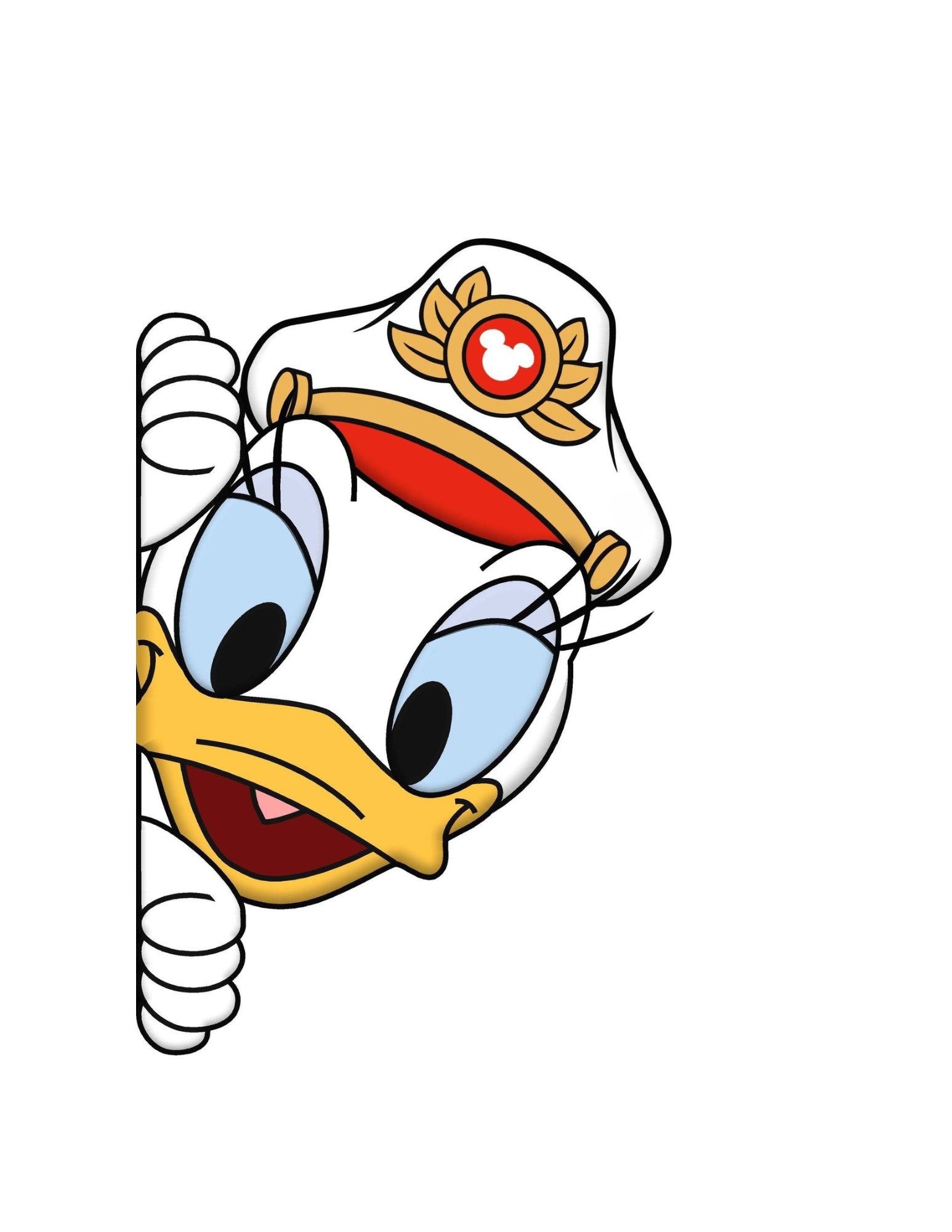 Disney Cruise Mickey and Friends Captain peeker magnets for stateroom door T