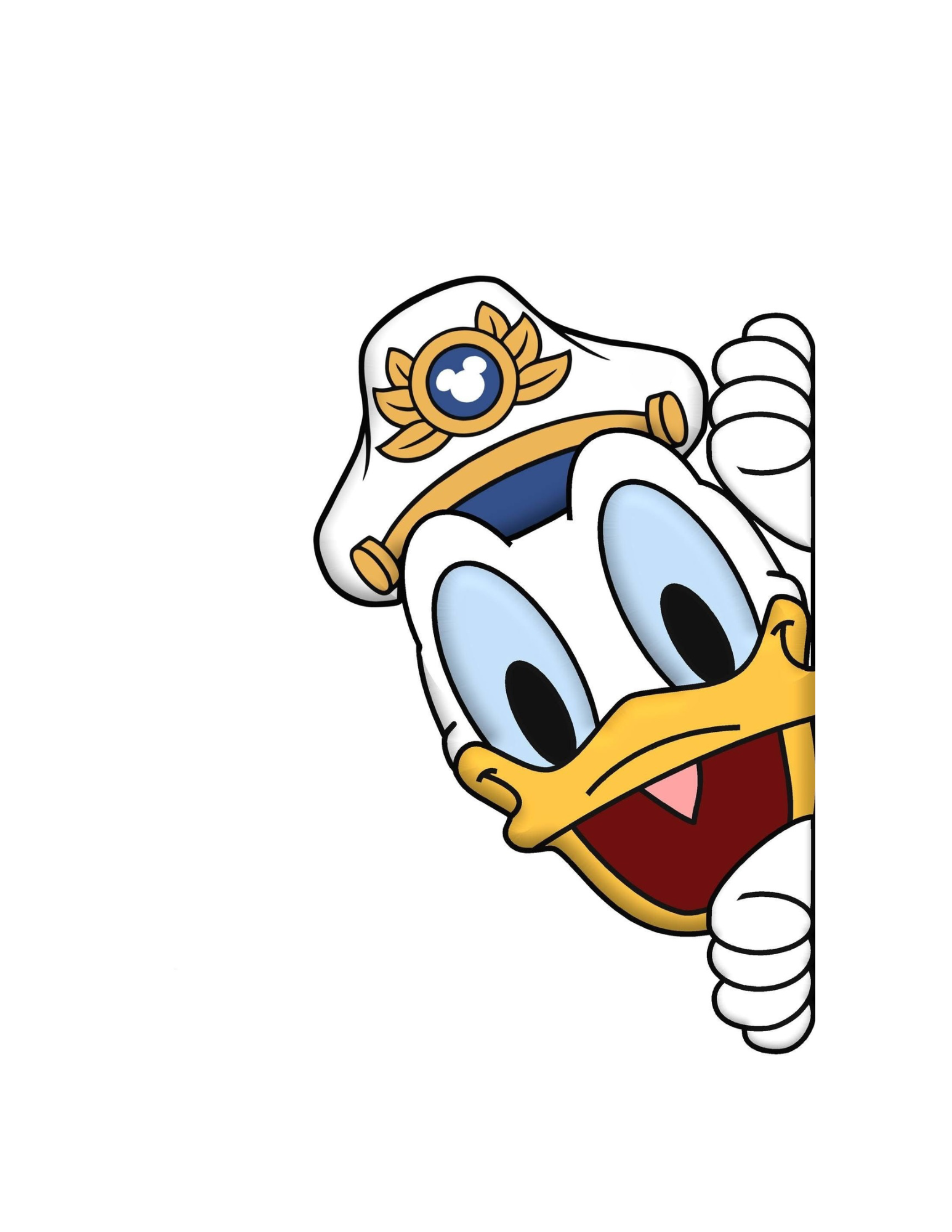 Disney Cruise Mickey and Friends Captain peeker magnets for stateroom door T