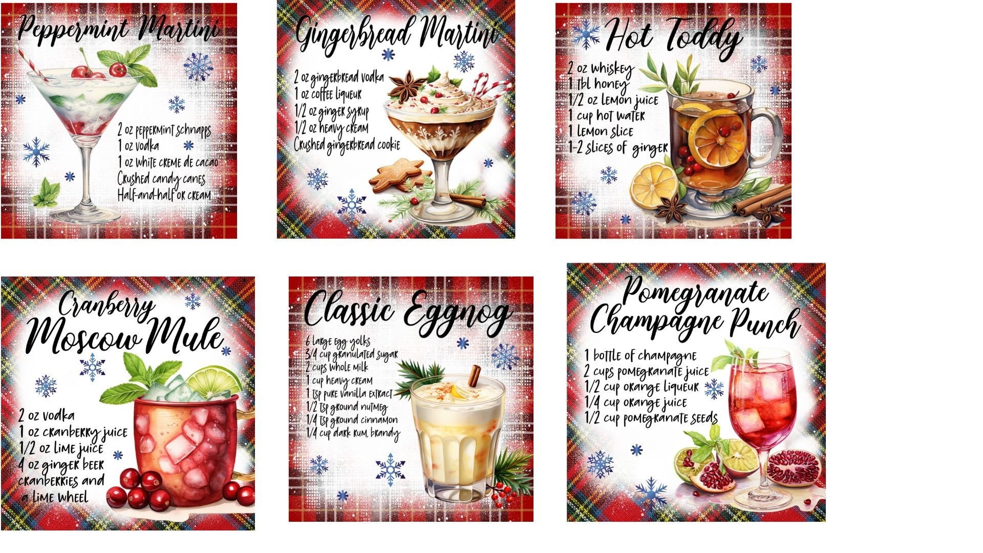 Christmas Drink Coasters for neighbor friend teacher