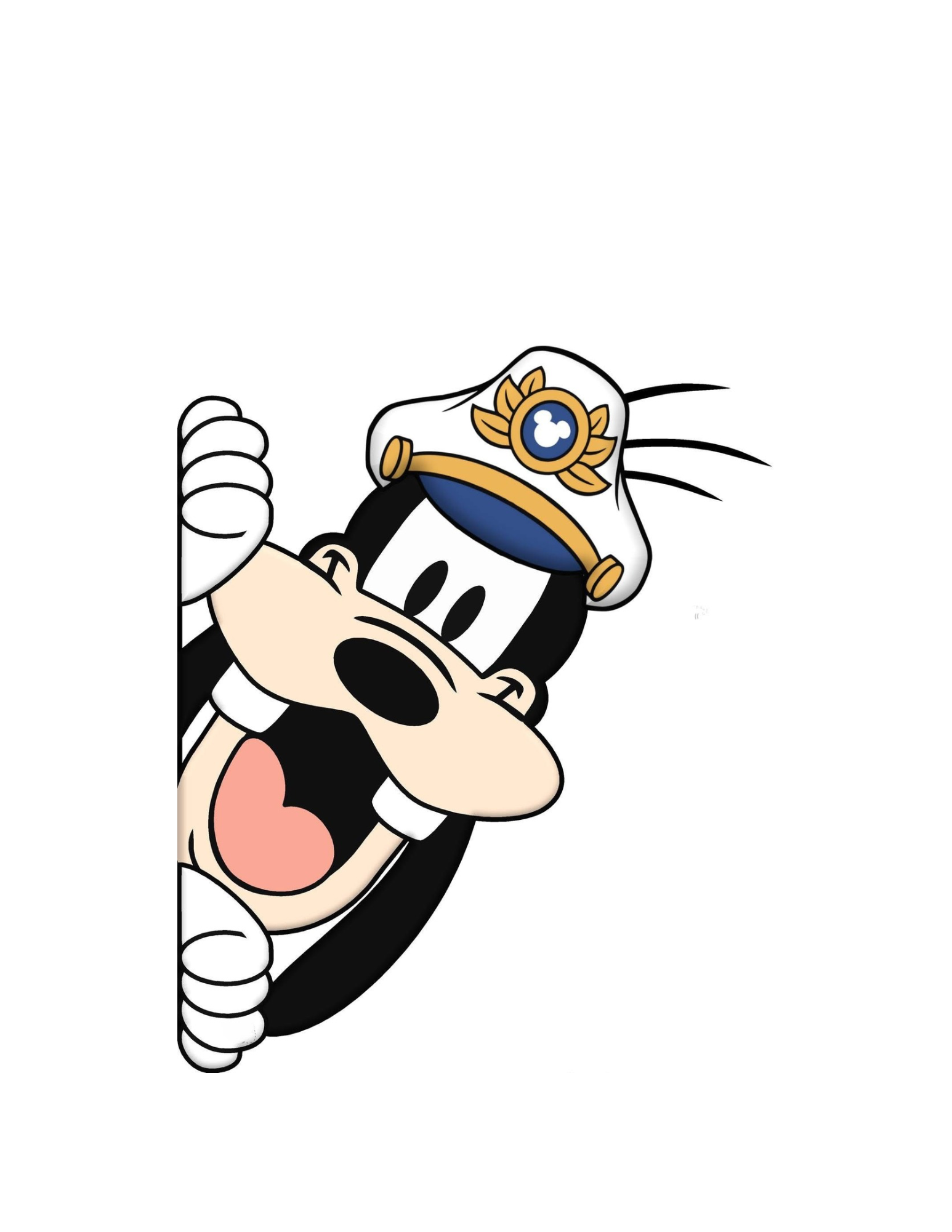 Disney Cruise Mickey and Friends Captain peeker magnets for stateroom door T
