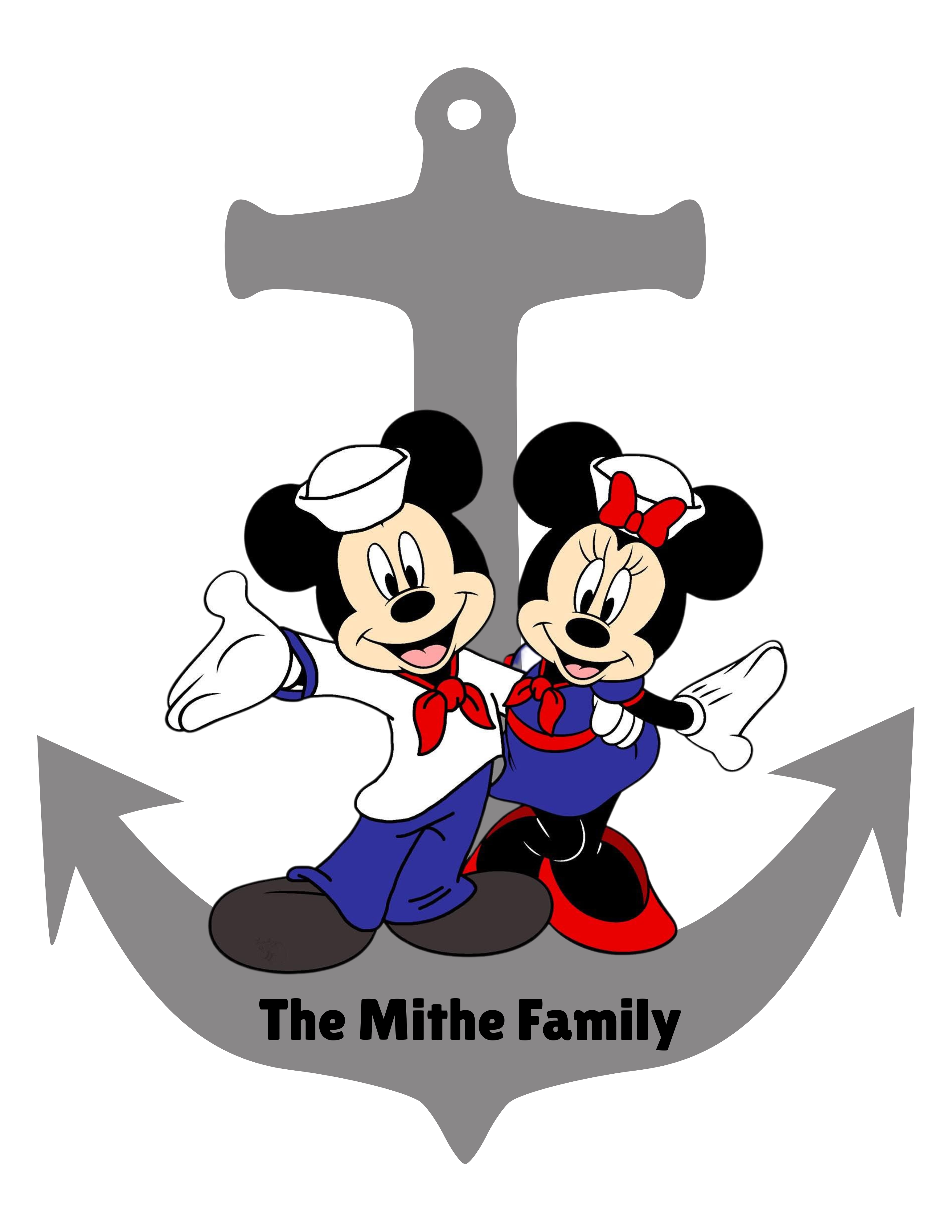 Disney Cruise Life Ring Magnets – Personalized Mickey, Minnie, & Family Anchor Stateroom Door Décor