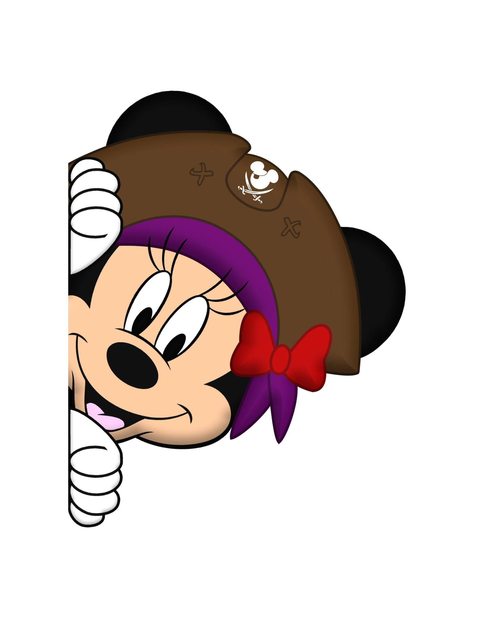 Disney Cruise Mickey and Friends Pirate peeker magnets for stateroom door