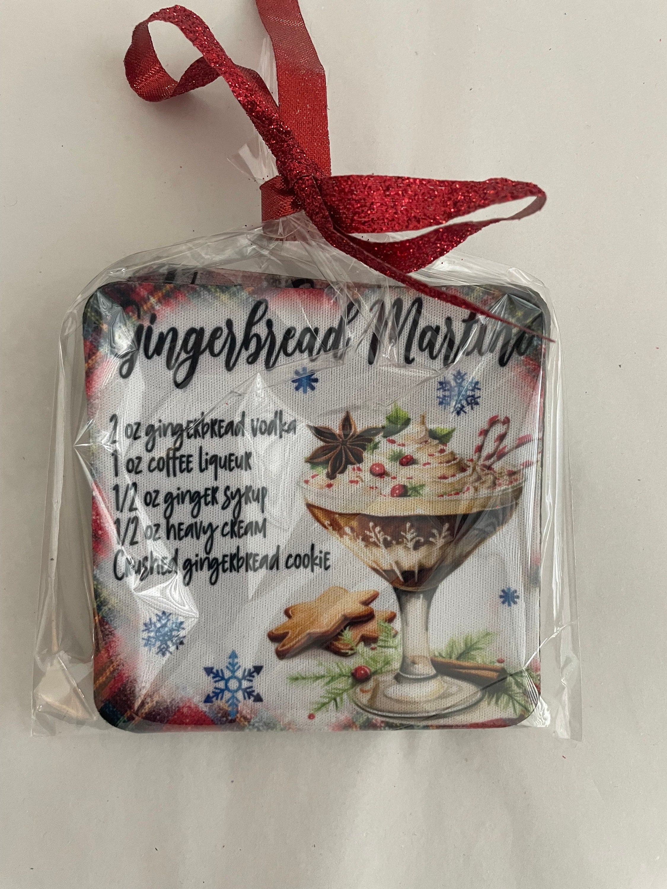 Christmas Drink Coasters for neighbor friend teacher