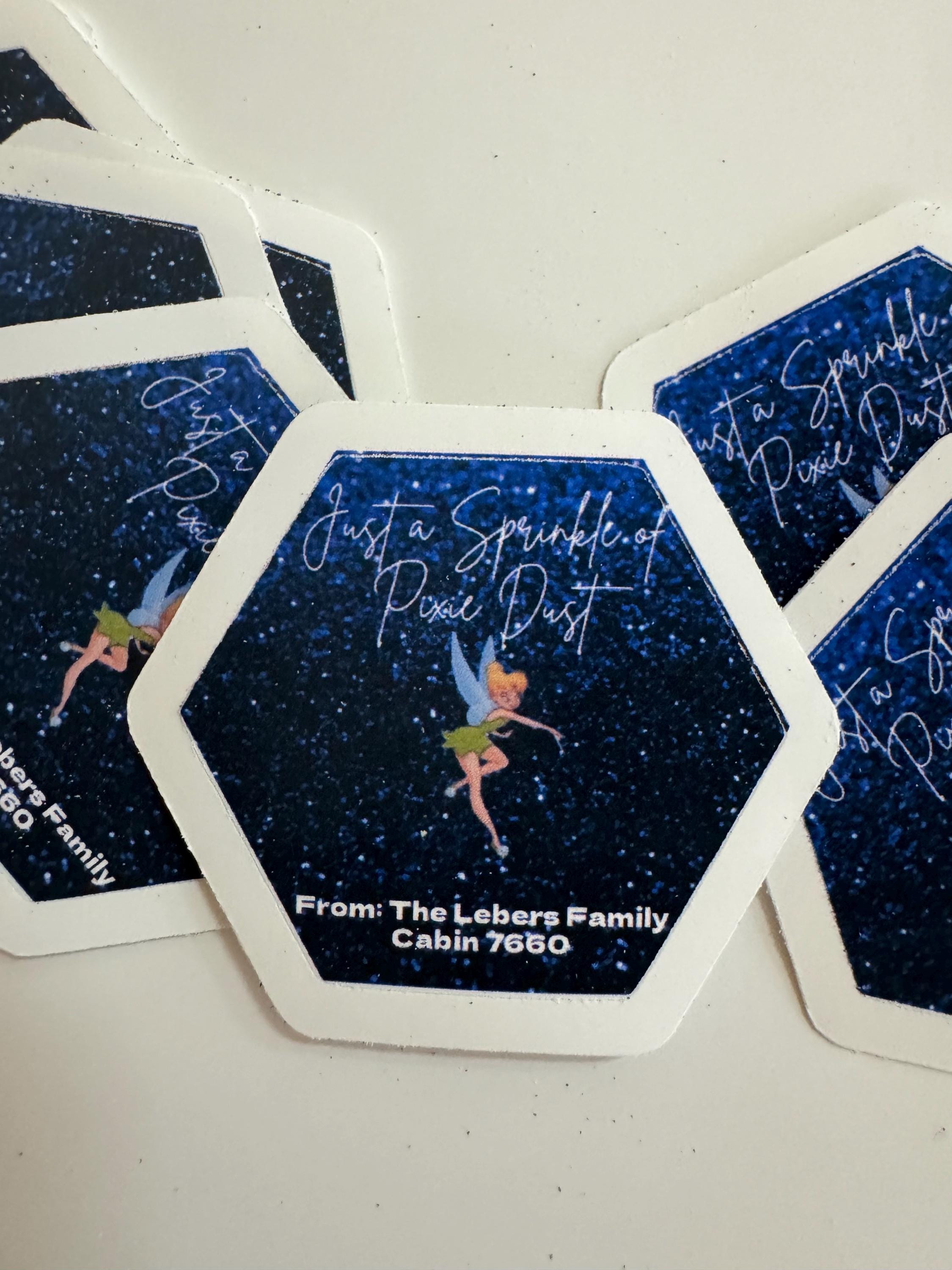 Sprinkle of Pixie Dust Stickers for fish extender gifts