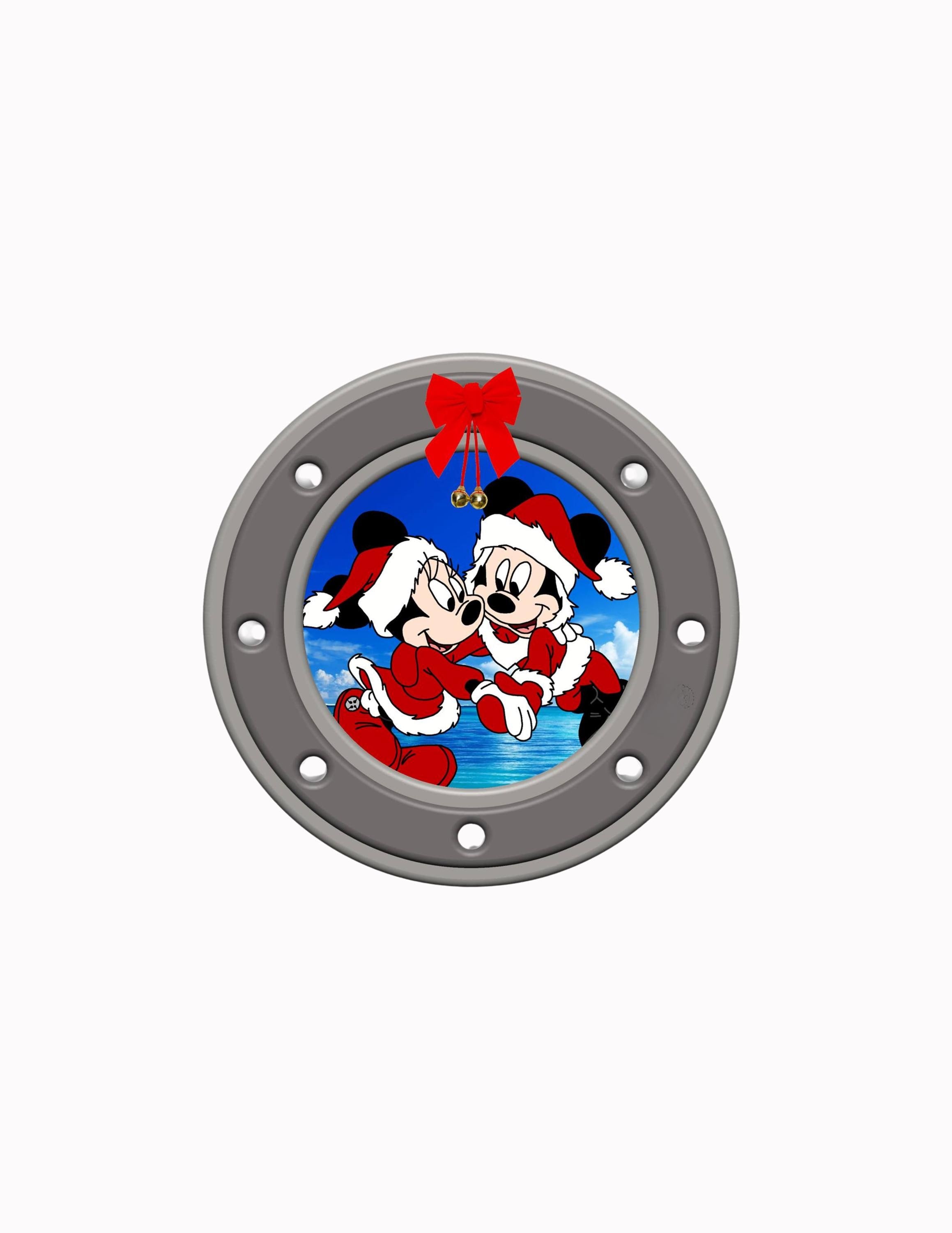Personalized Disney Cruise Christmas Door Magnet | Mickey Ornament | Santa Belt | Villains | Porthole | Cruise Holiday Decor