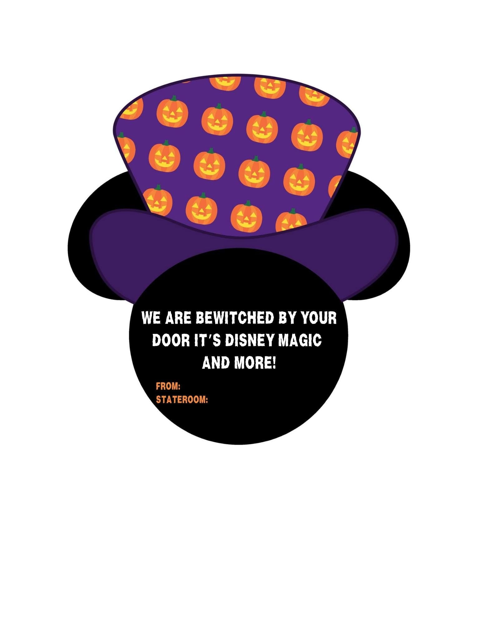 Disney Cruise Door Magnet | Halloween Disney Cruise Fish Extender Gift | We Love Your Door | Personalized Cruise Magnet | Door Decor