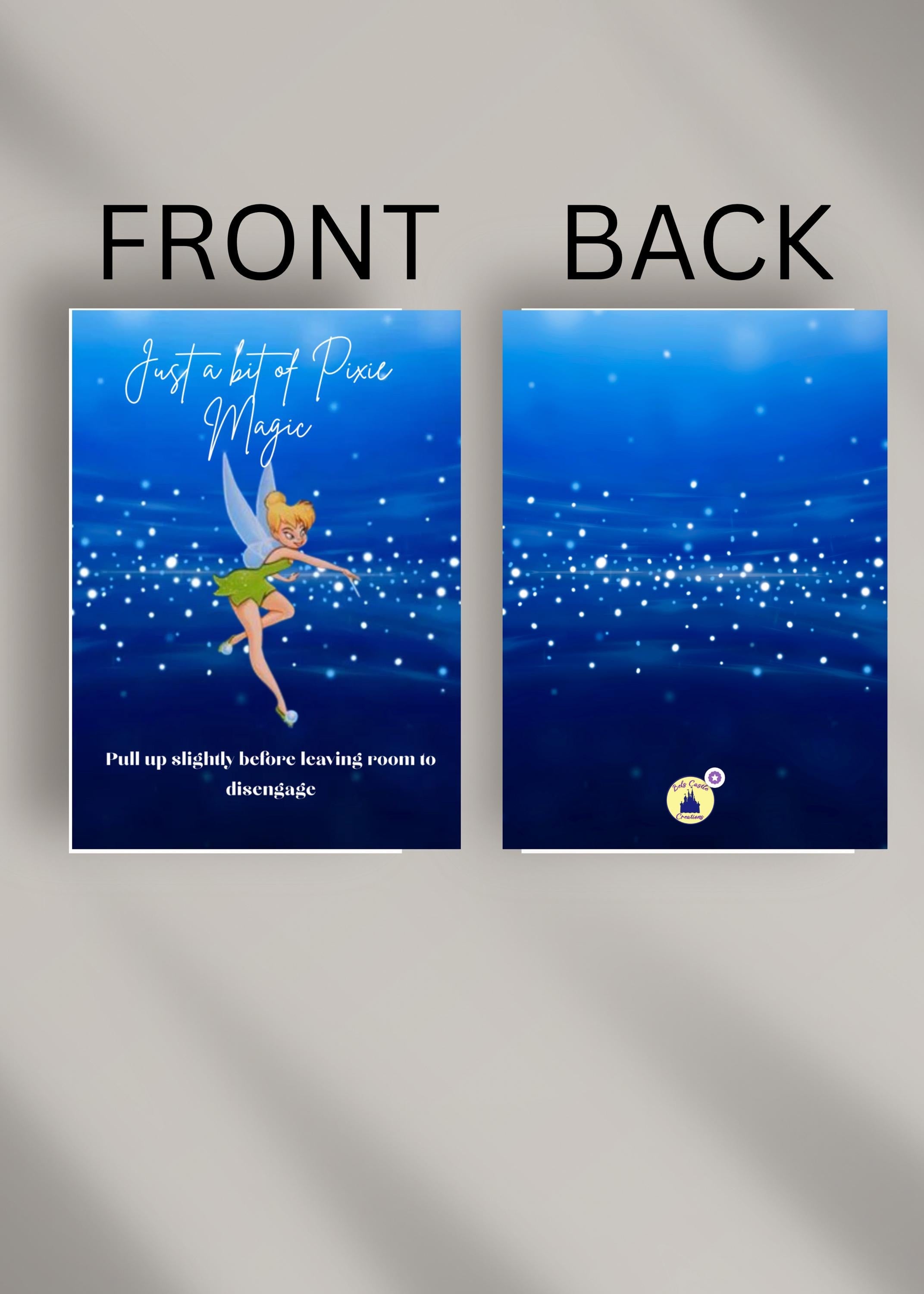 Disney-Themed Power Slot Card | Cruise & Hotel Room Key Slot Insert | Reusable Cruise Accessory | Bels Castle Creations