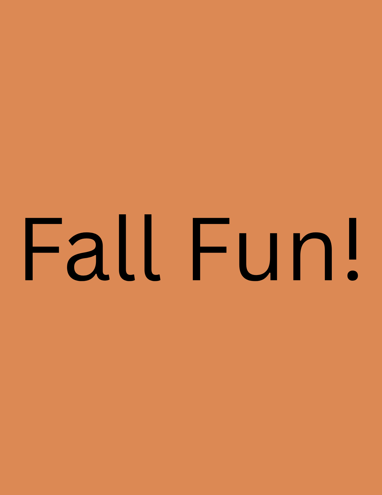 Fall Fun!