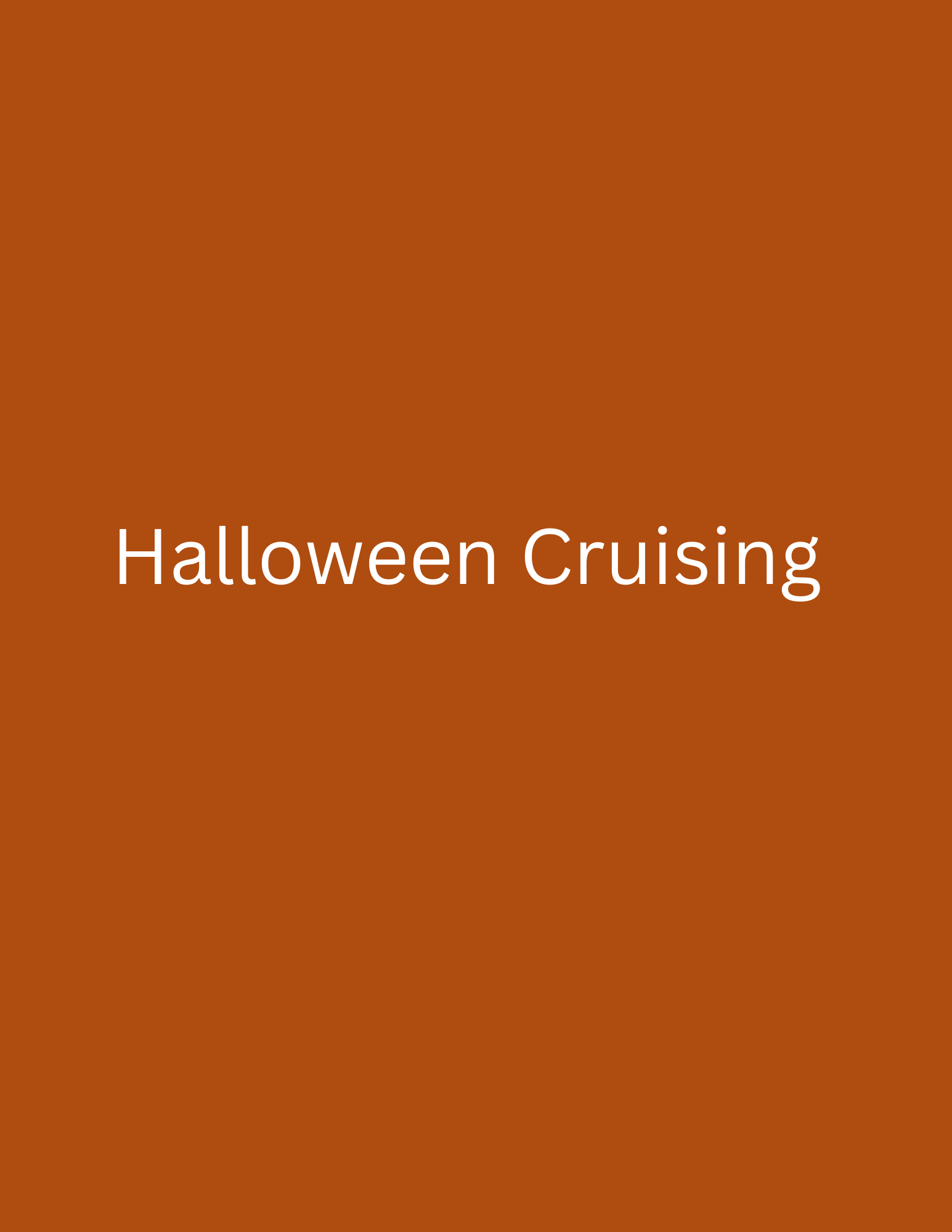 Halloween Cruising