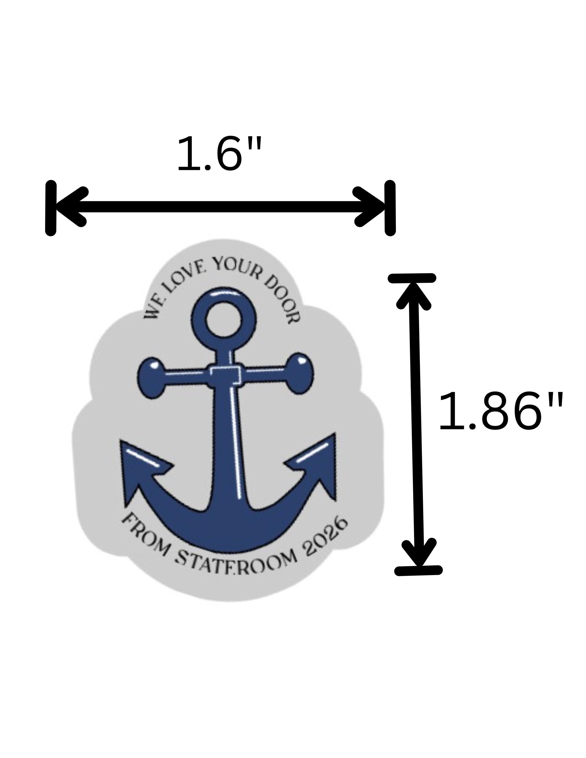 Any Cruise line - We love your door - Cruise magnet