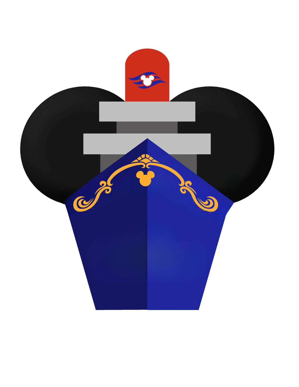 3-d printed Disney Cruise magnets for stateroom door personalized ship design fish extender pixie dust gift