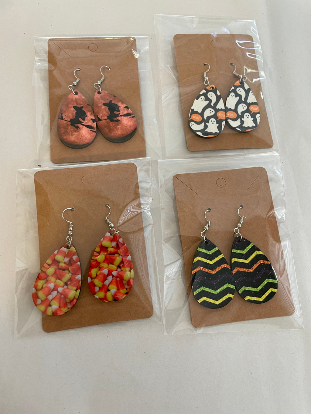 Halloween fall double sided earrings