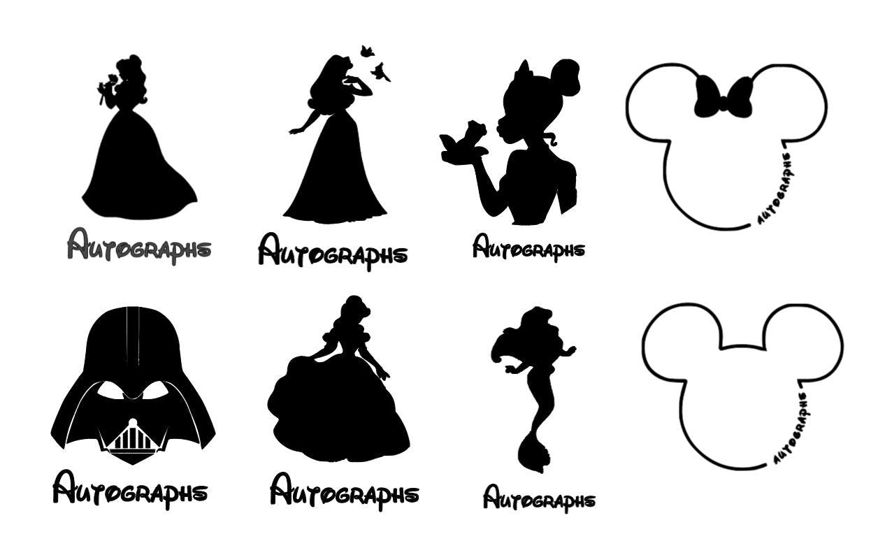 Autograph Queen or throw pillowcase Disney Character for Disney Land/world, Aulani, Disney Cruise perfect alternative to a autograph book