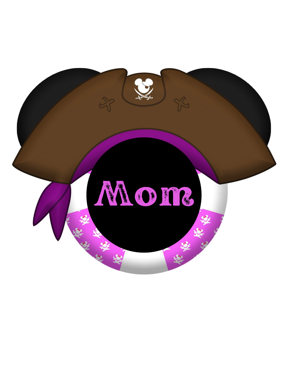 Pirate Life Ring Disney Cruise Magnets – Personalized Mickey & Minnie Pirate Door Décor