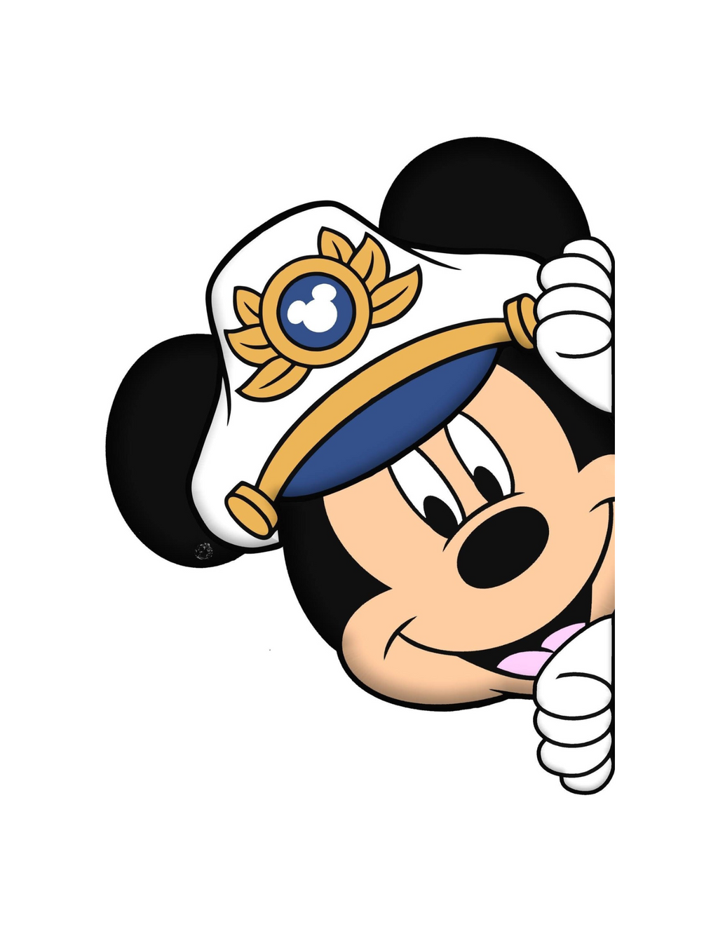 Disney Cruise Mickey and Friends Captain peeker magnets for stateroom door T