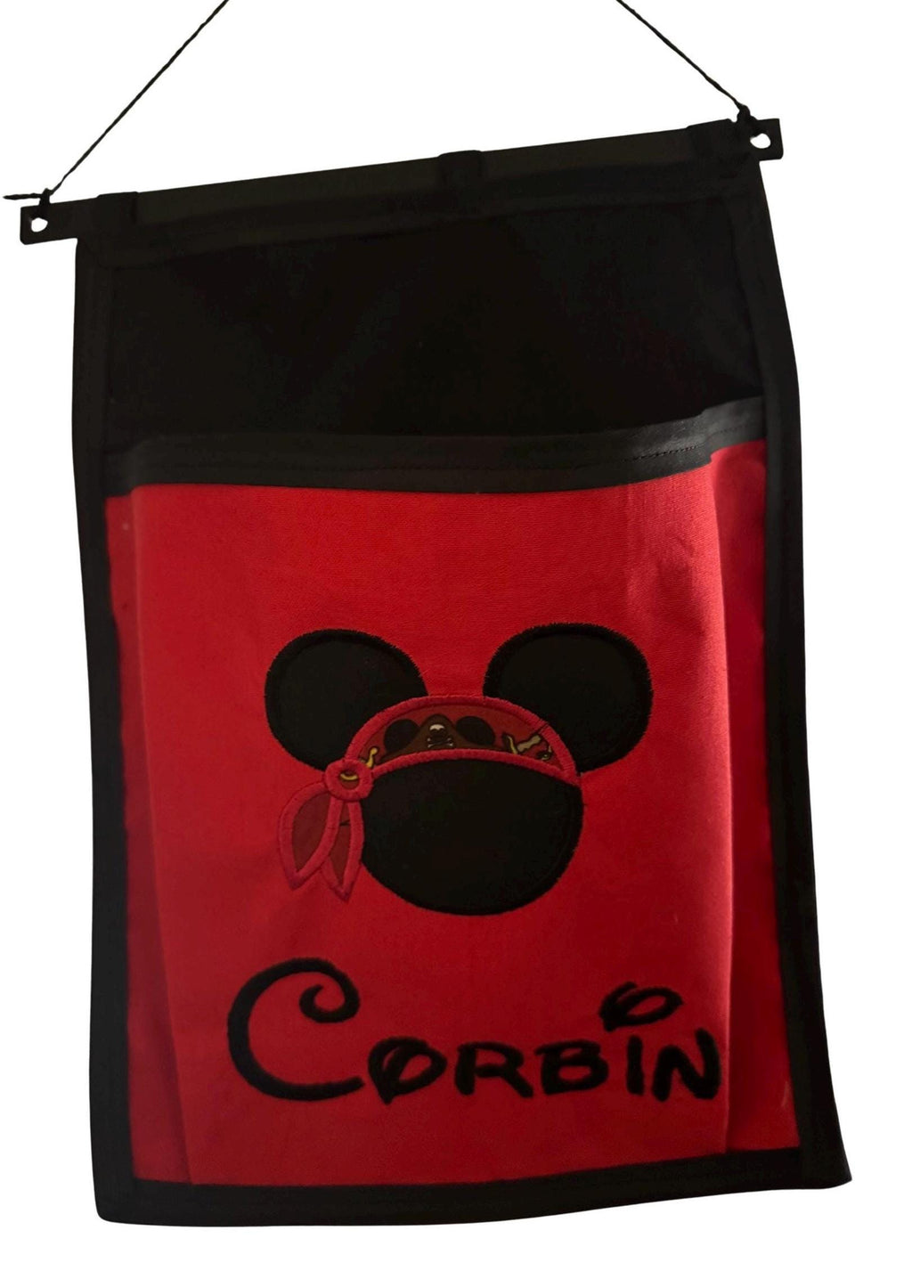 Embroidered Pirate Fish Extender | Disney Cruise Gift Exchange | Personalized Pockets | Mickey Minnie Pirate | 3D Rod