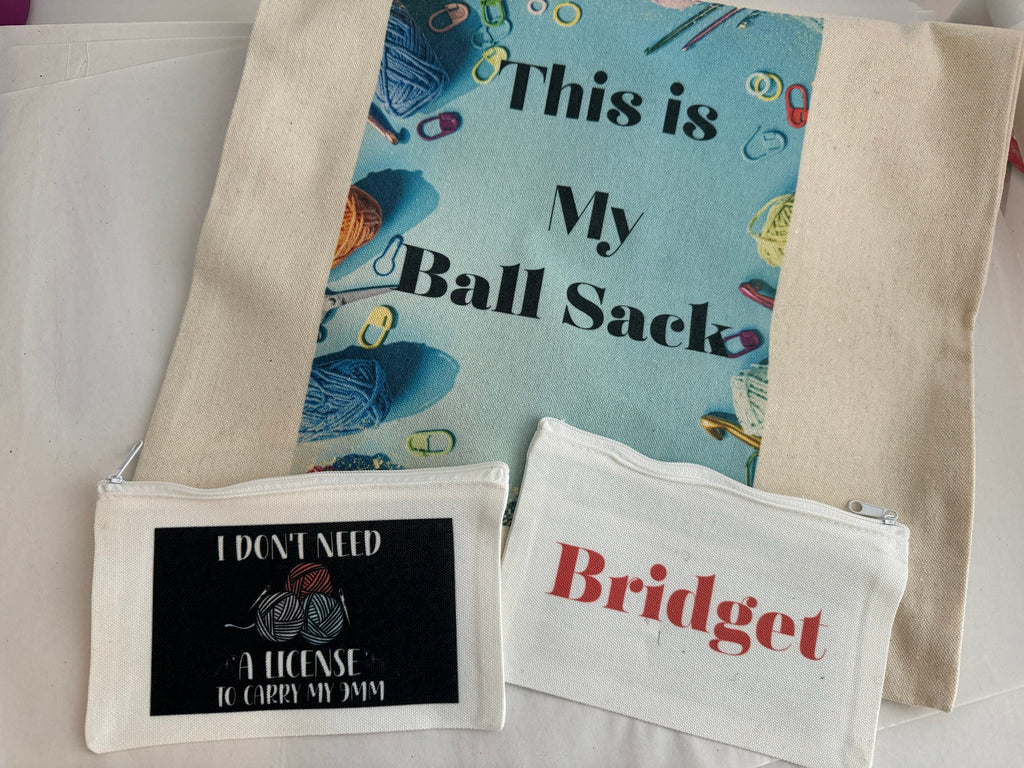 I don't need a license to carry my 9 mm needle craft bag for knit or crochet