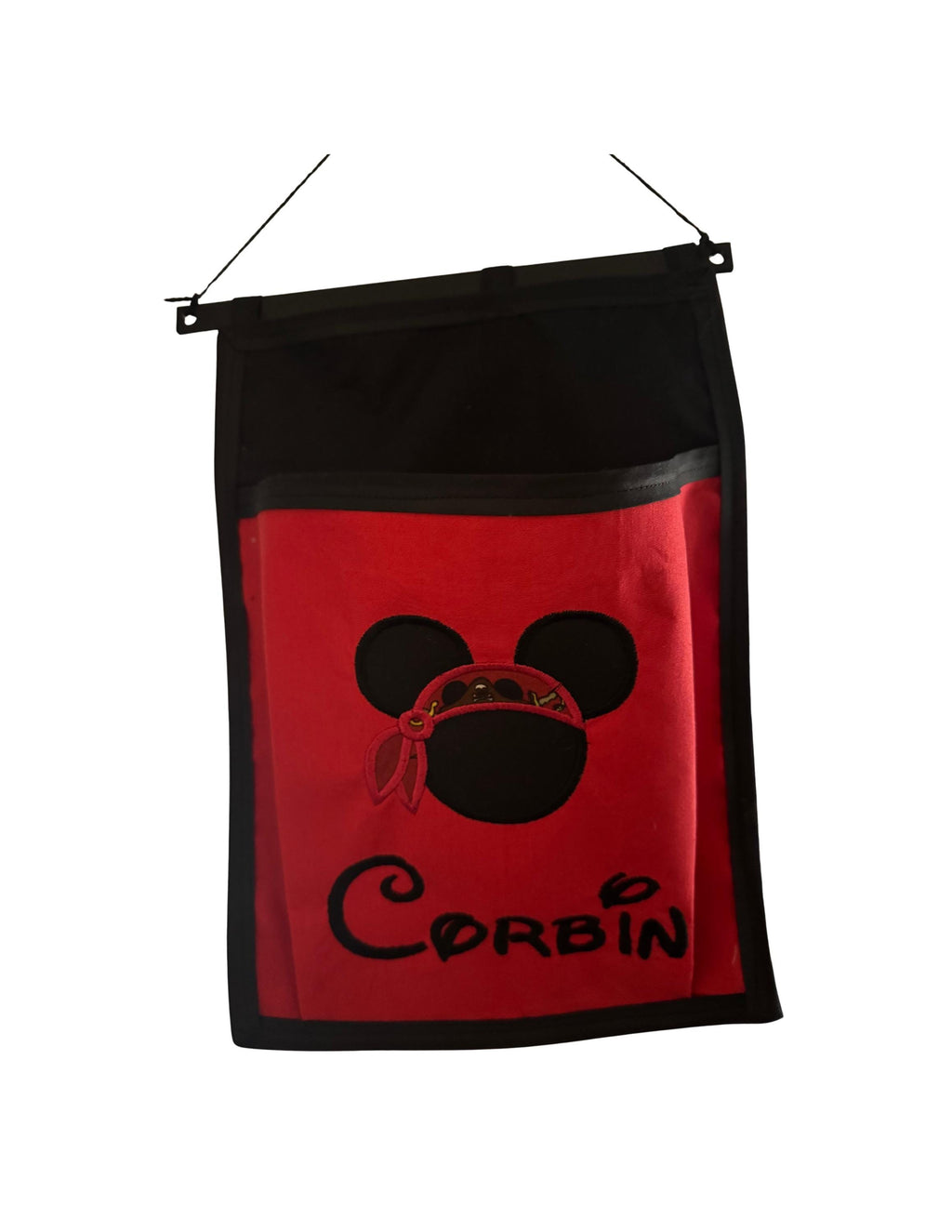 Embroidered Pirate Fish Extender | Disney Cruise Gift Exchange | Personalized Pockets | Mickey Minnie Pirate | 3D Rod