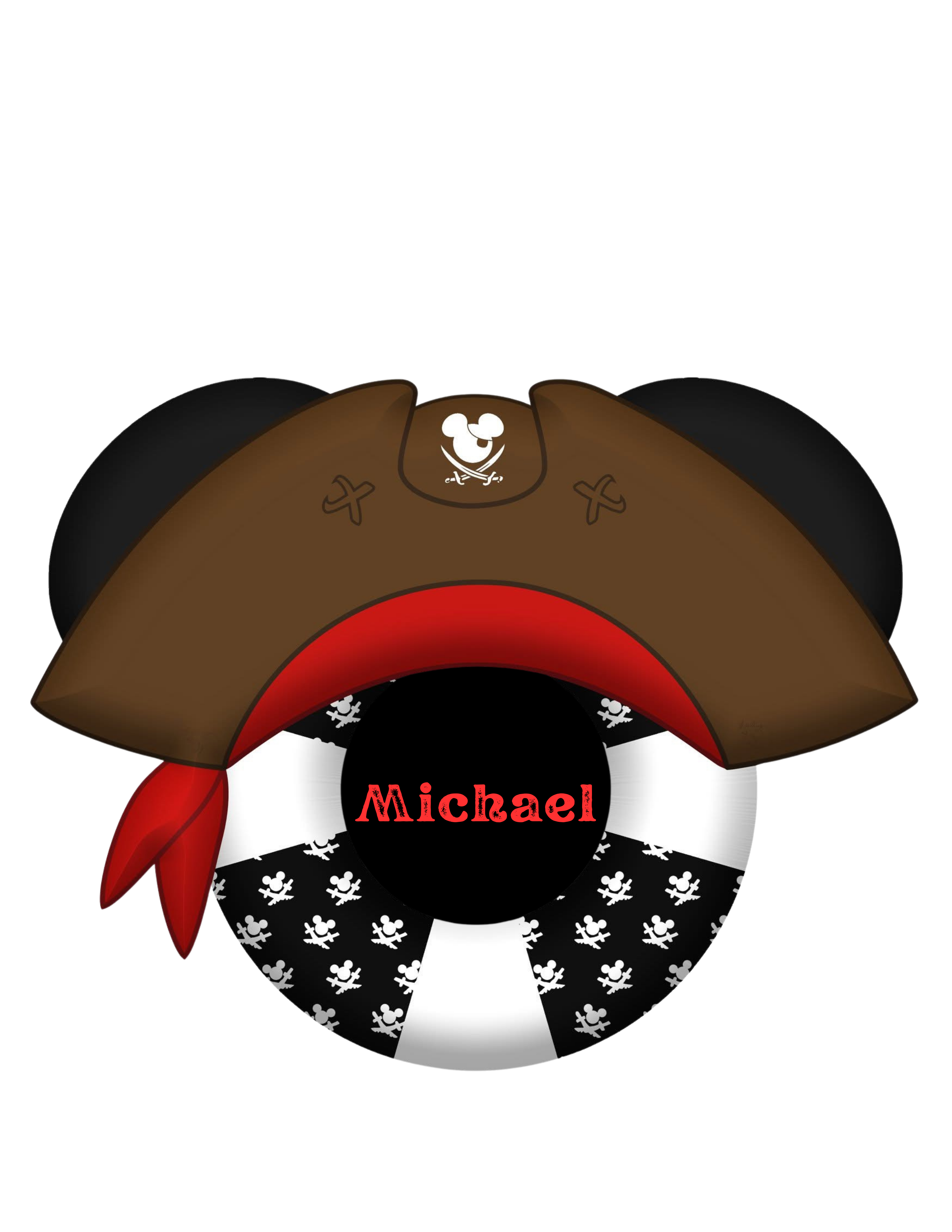 Pirate Life Ring Disney Cruise Magnets – Personalized Mickey & Minnie Pirate Door Décor
