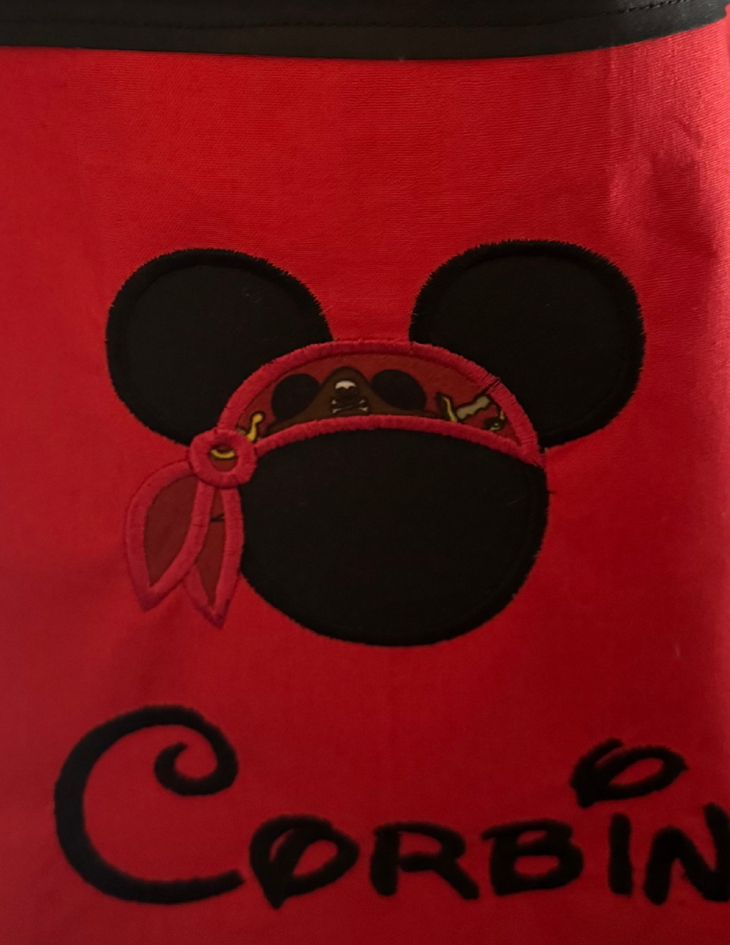 Embroidered Pirate Fish Extender | Disney Cruise Gift Exchange | Personalized Pockets | Mickey Minnie Pirate | 3D Rod