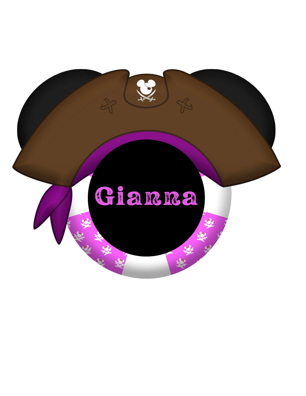 Pirate Life Ring Disney Cruise Magnets – Personalized Mickey & Minnie Pirate Door Décor