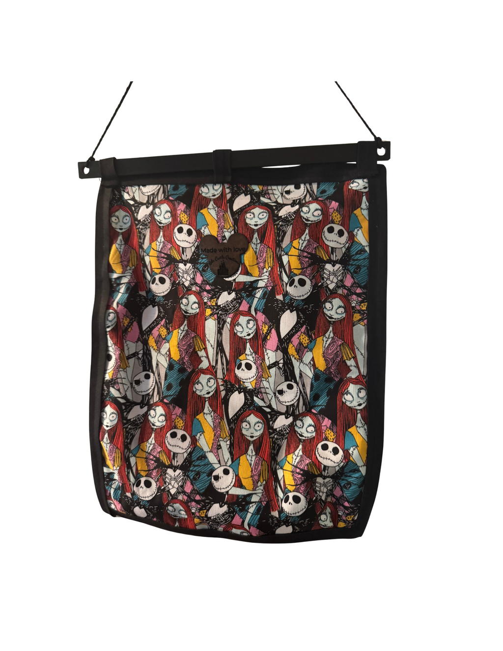 Nightmare Before Christmas Fish Extender – Disney Cruise Door Pocket Hanger & Gift Exchange Organizer Jack and Sally personalized embroidered or HTV