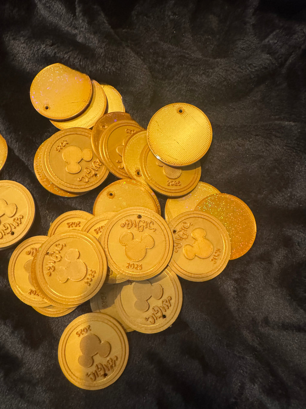 Personalized 3D Gold Coins for Disney Cruise – Pirate Night Keychain Keepsakes