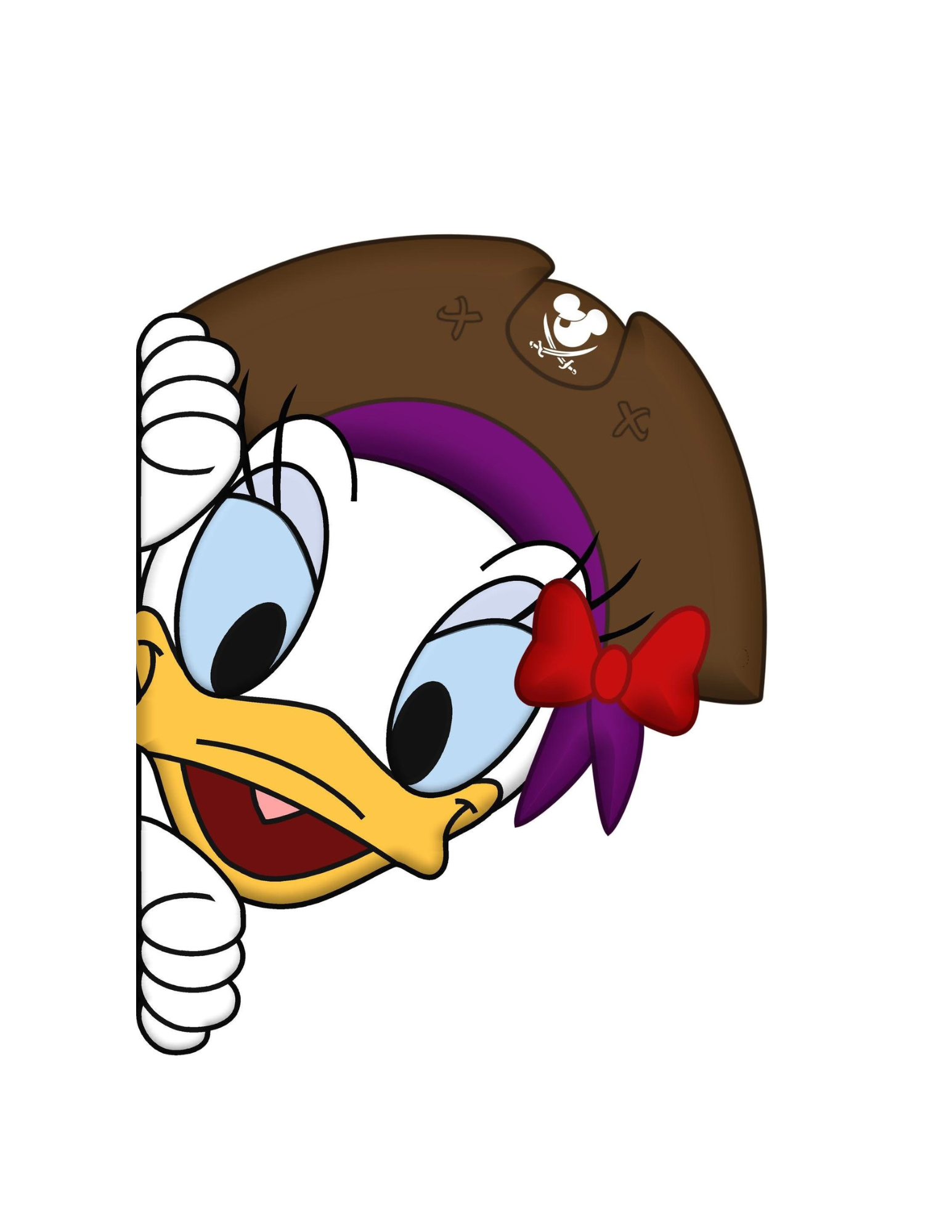 Disney Cruise Mickey and Friends Pirate peeker magnets for stateroom door