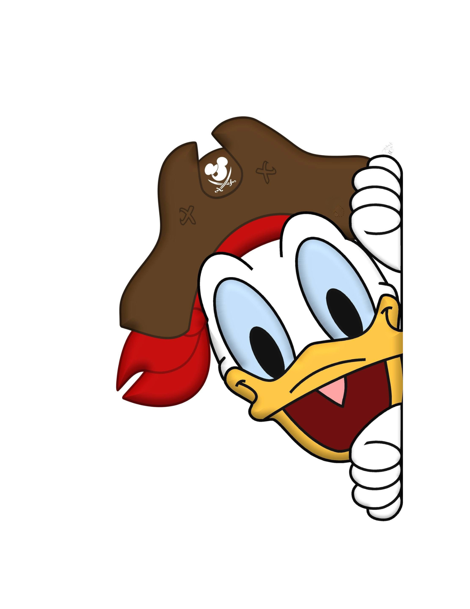 Disney Cruise Mickey and Friends Pirate peeker magnets for stateroom door