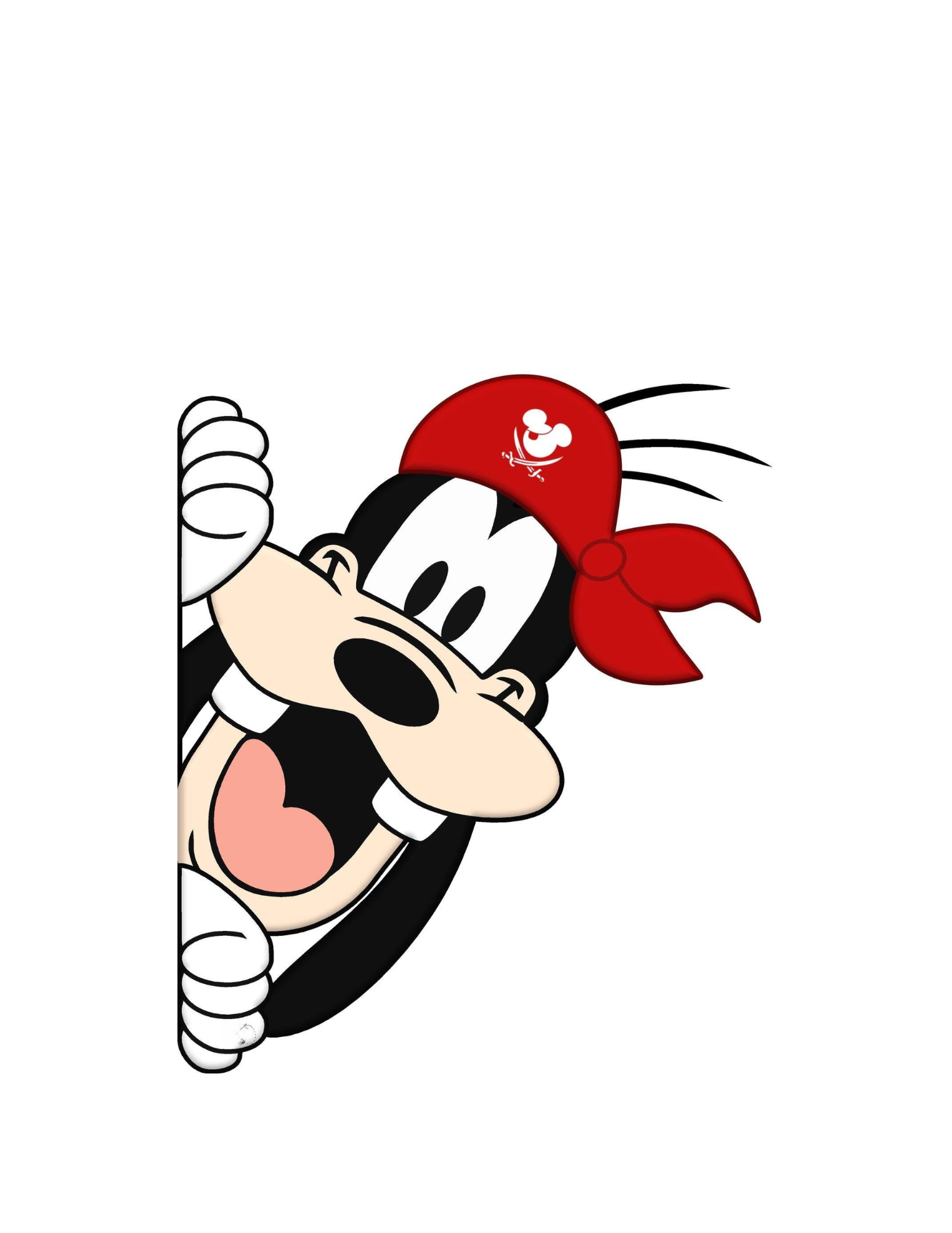 Disney Cruise Mickey and Friends Pirate peeker magnets for stateroom door