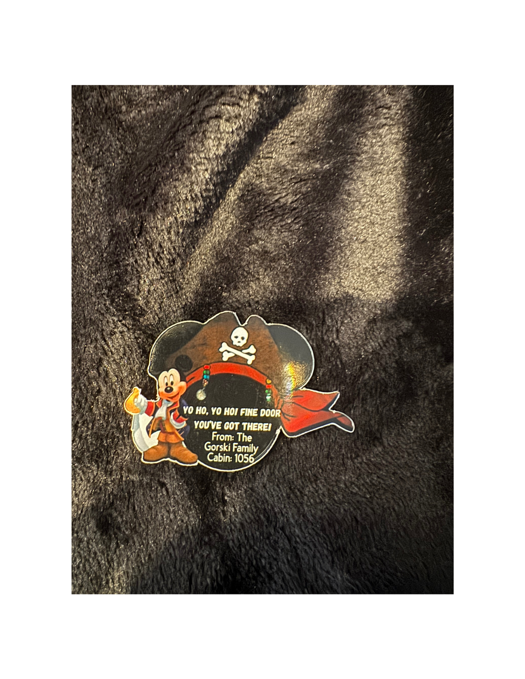 Personalized Pirate Mickey Cruise Door Magnet – Yo Ho Yo Ho Fine Door You’ve Got There – Disney Cruise Stateroom Gift 2” x 1.25”