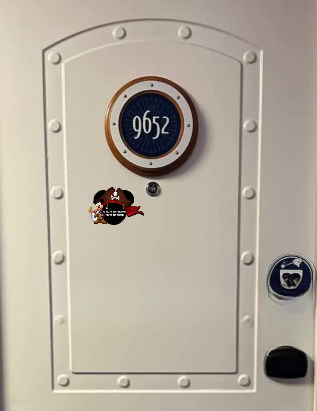 Personalized Pirate Mickey Cruise Door Magnet – Yo Ho Yo Ho Fine Door You’ve Got There – Disney Cruise Stateroom Gift 2” x 1.25”
