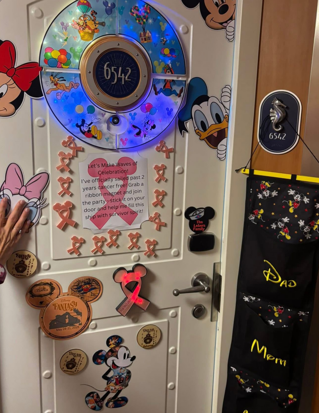 Mickey jazz hands fish extender with pockets, perfect for gift exchanges & Pixie Dust surprises.