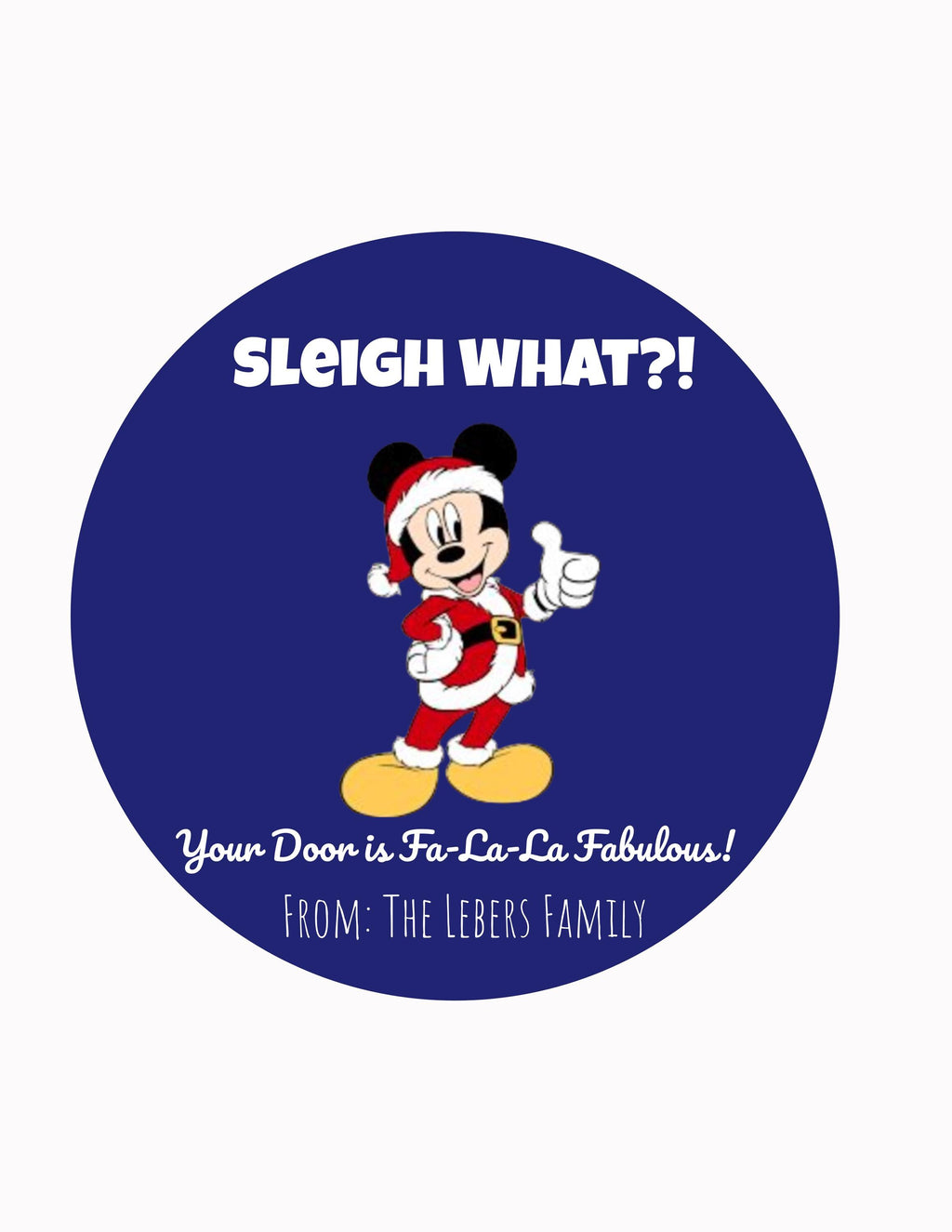 We Love Your Door Magnet Disney Merrytime Cruise Christmas Decor | Fish Extender Gift | Gingerbread Mickey Magnet | Sleigh What Holiday Gift