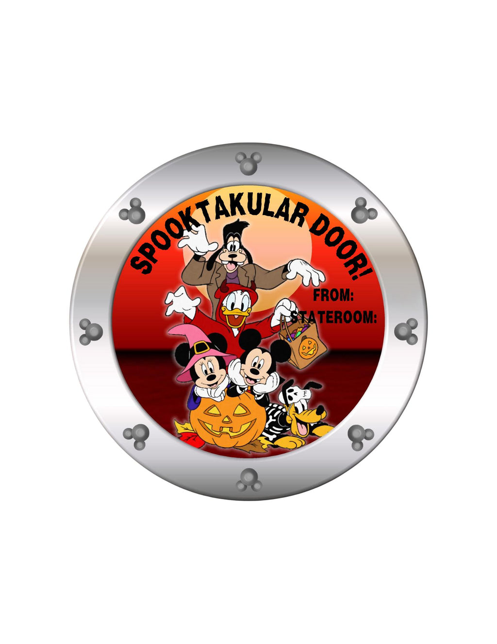 Disney Cruise Door Magnet | Halloween Disney Cruise Fish Extender Gift | We Love Your Door | Personalized Cruise Magnet | Door Decor
