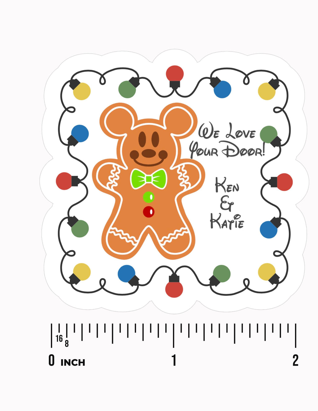 We Love Your Door Magnet Disney Merrytime Cruise Christmas Decor | Fish Extender Gift | Gingerbread Mickey Magnet | Sleigh What Holiday Gift