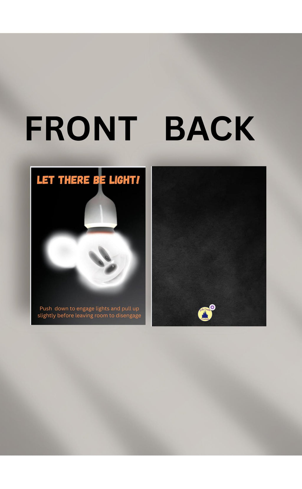 Mickey Themed Power slot Card Cruise and hotel room key slot insert reusable cruise accessory Bels Castle Creations