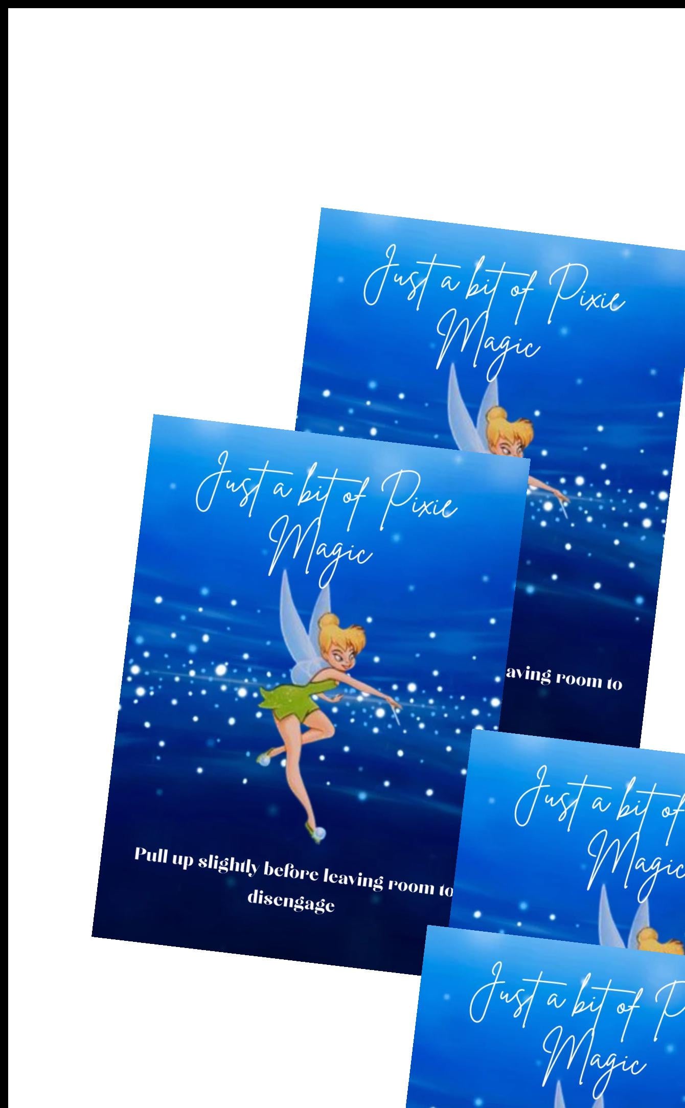 Tinkerbell Themed Power slot Card Cruise and hotel room key slot insert reusable cruise accessory Bels Castle Creations